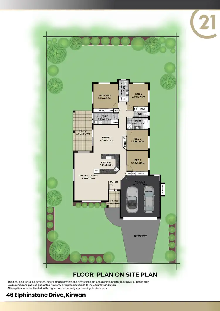 Floorplan of Homely house listing, 46 Elphinstone Drive, Kirwan QLD 4817