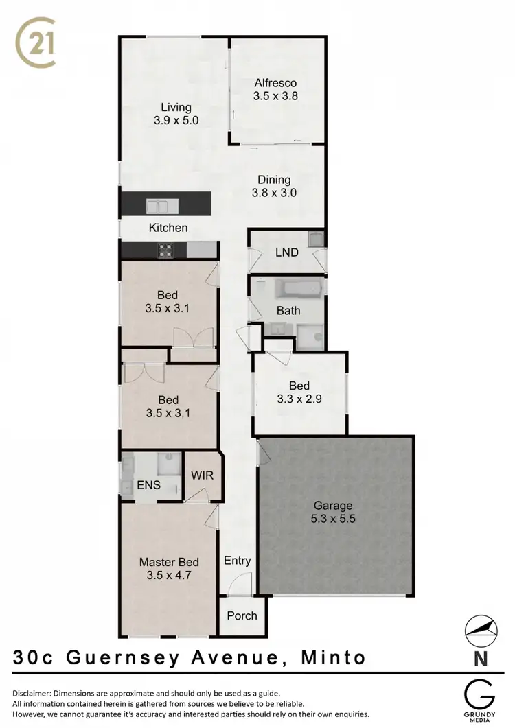 Floorplan of Homely house listing, 30c Guernsey Ave, Minto NSW 2566