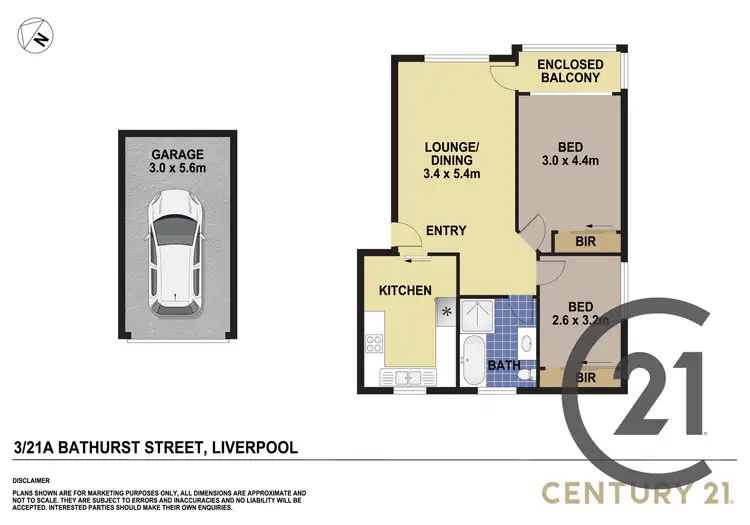 Floorplan of Homely apartment listing, 3/21a Bathurst Street, Liverpool NSW 2170