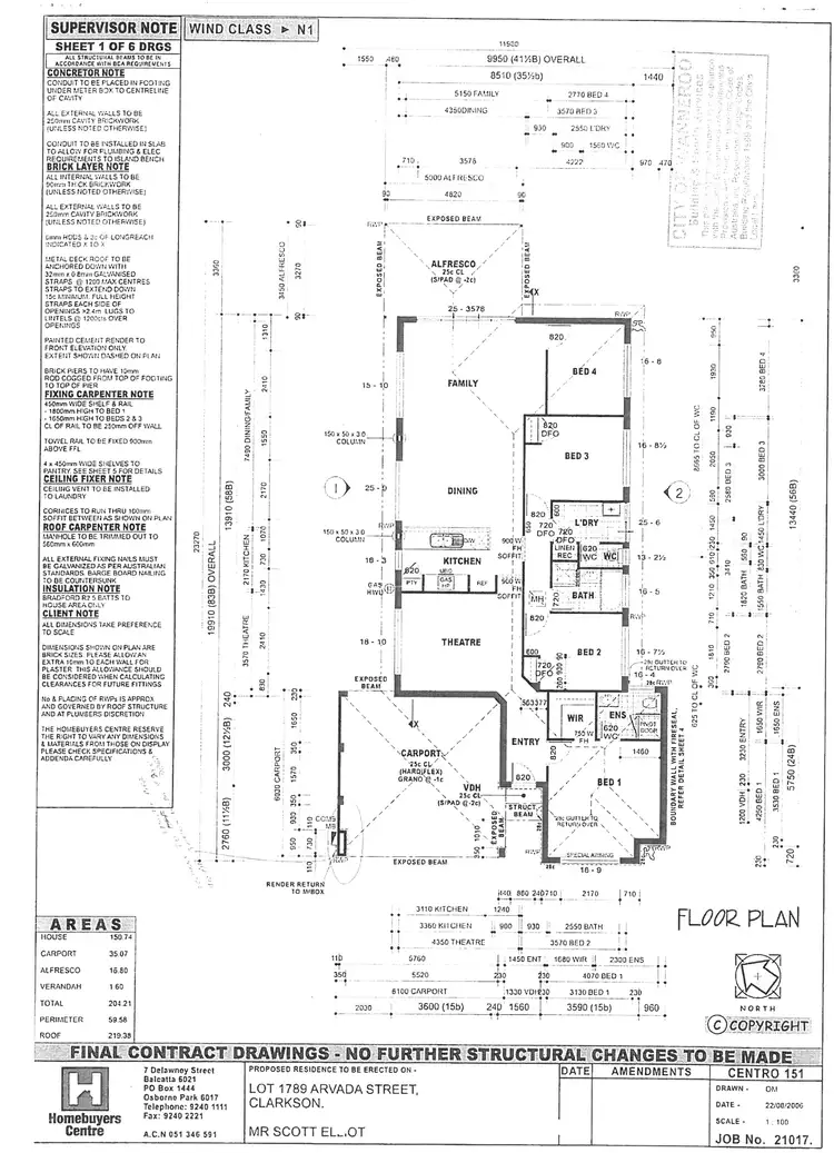 Floorplan of Homely house listing, 11 Arvada Street, Clarkson WA 6030