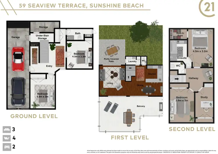 Floorplan of Homely house listing, 59 Seaview Terrace, Sunshine Beach QLD 4567