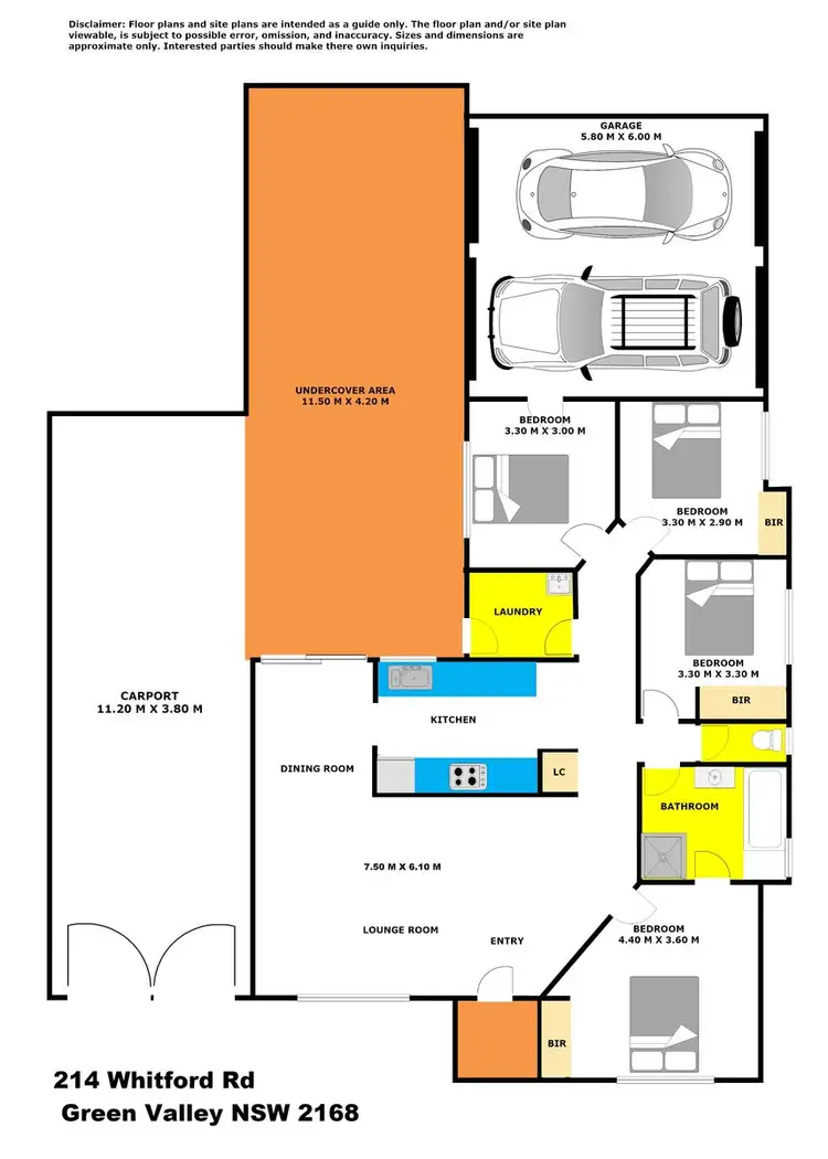 Floorplan of Homely house listing, 214 Whitford Road, Green Valley NSW 2168