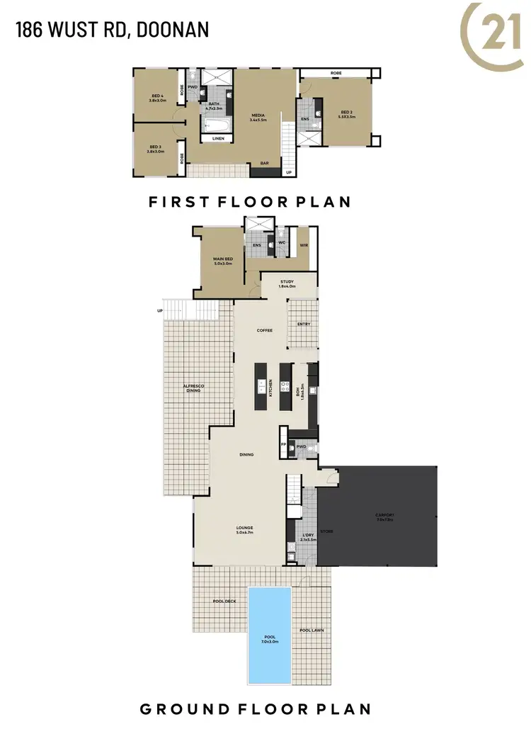 Floorplan of Homely house listing, 186 Wust Road, Doonan QLD 4562