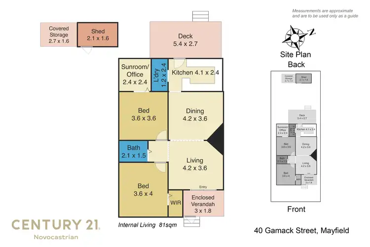Floorplan of Homely house listing, 40 Gamack Street, Mayfield NSW 2304
