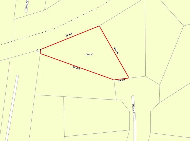 Floorplan of Homely land listing, 7 Meyers Court, Tiaro QLD 4650