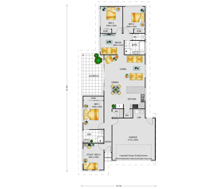 Floorplan of Homely house listing, 19 Roseleaf Crescent, Palmview QLD 4553