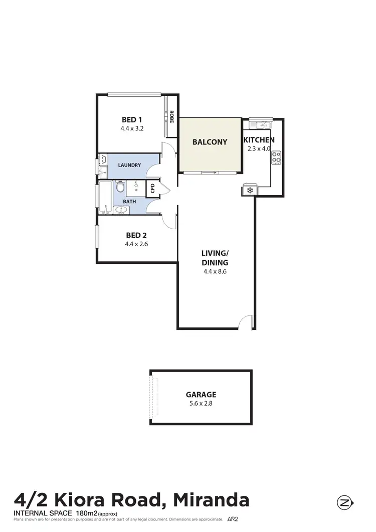 Floorplan of Homely apartment listing, 4/2-8 Kiora Road, Miranda NSW 2228