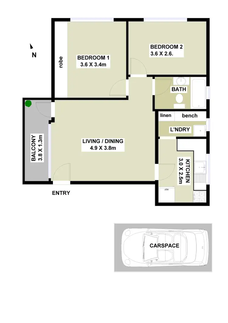 Floorplan of Homely apartment listing, 1/13 Isabel Street, Ryde NSW 2112