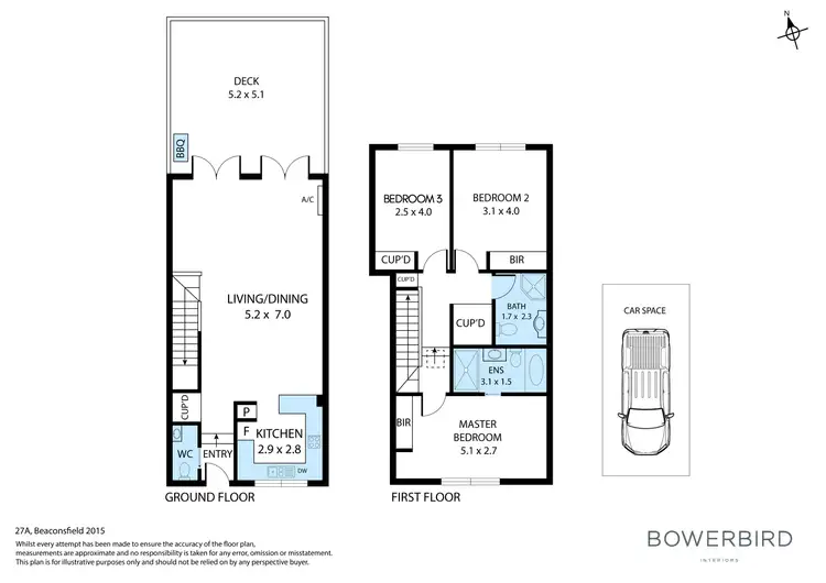 Floorplan of Homely townhouse listing, 27a Beaconsfield Street, Beaconsfield NSW 2015