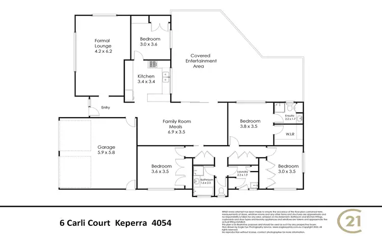 Floorplan of Homely house listing, 6 Carli Ct, Keperra QLD 4054