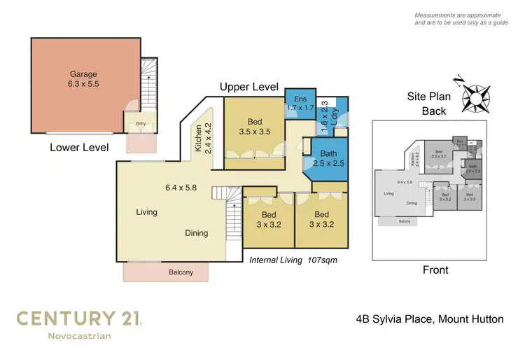 Floorplan of Homely house listing, 4B Sylvia Place, Mount Hutton NSW 2290