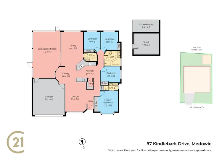Floorplan of Homely house listing, 97 Kindlebark Drive, Medowie NSW 2318