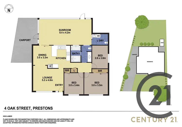 Floorplan of Homely house listing, 4 Oak Street, Prestons NSW 2170