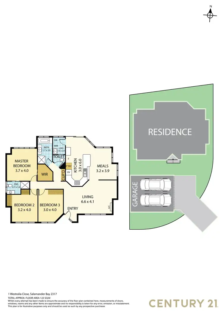 Floorplan of Homely house listing, 1 Westralia Close, Salamander Bay NSW 2317