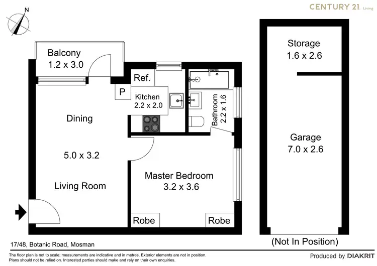 Floorplan of Homely apartment listing, 17/48 Botanic Road, Mosman NSW 2088
