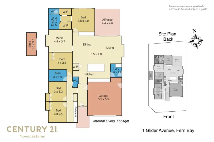 Floorplan of Homely house listing, 1 Glider Avenue, Fern Bay NSW 2295
