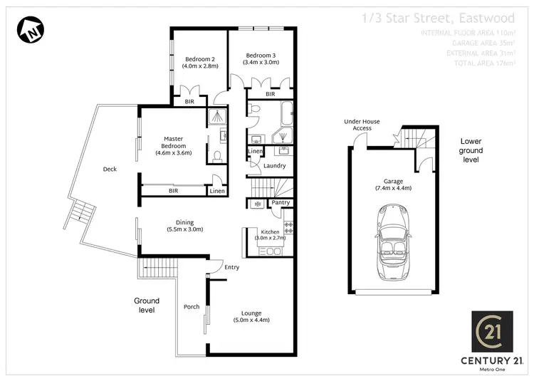 Floorplan of Homely villa listing, 1/3 Star Street, Eastwood NSW 2122