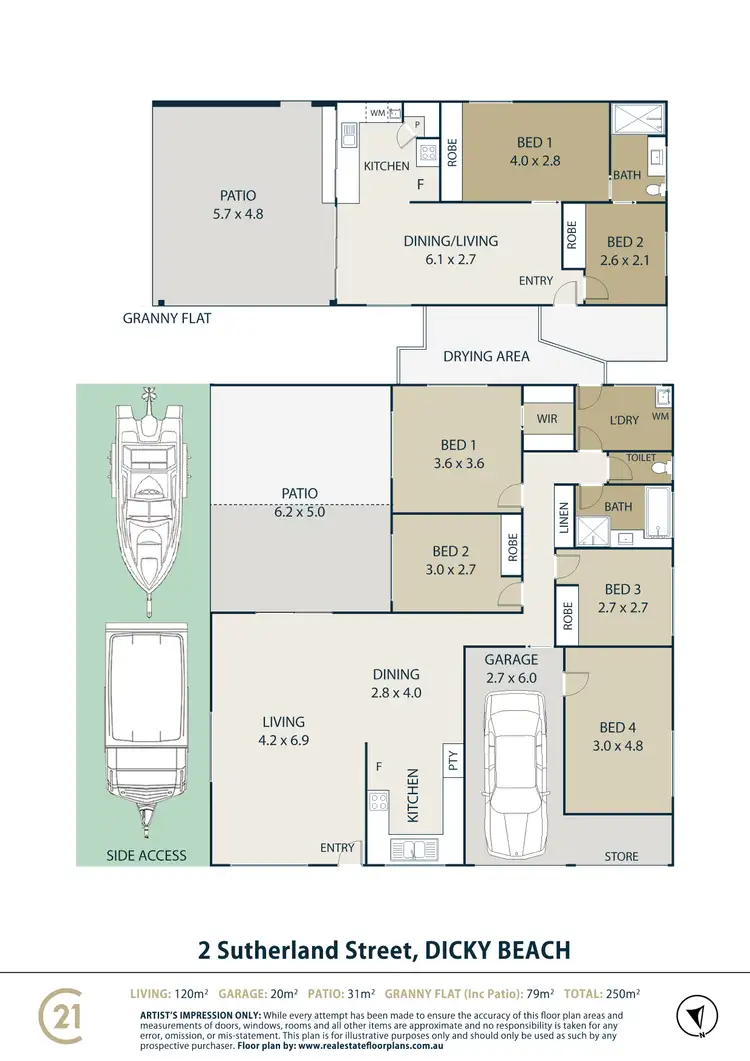Floorplan of Homely house listing, 2 Sutherland Street, Dicky Beach QLD 4551