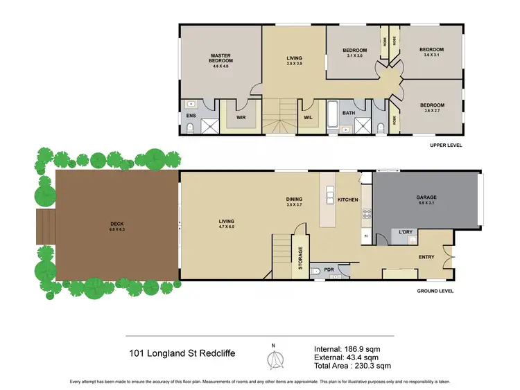 Floorplan of Homely house listing, 101 Longland Street, Redcliffe QLD 4020