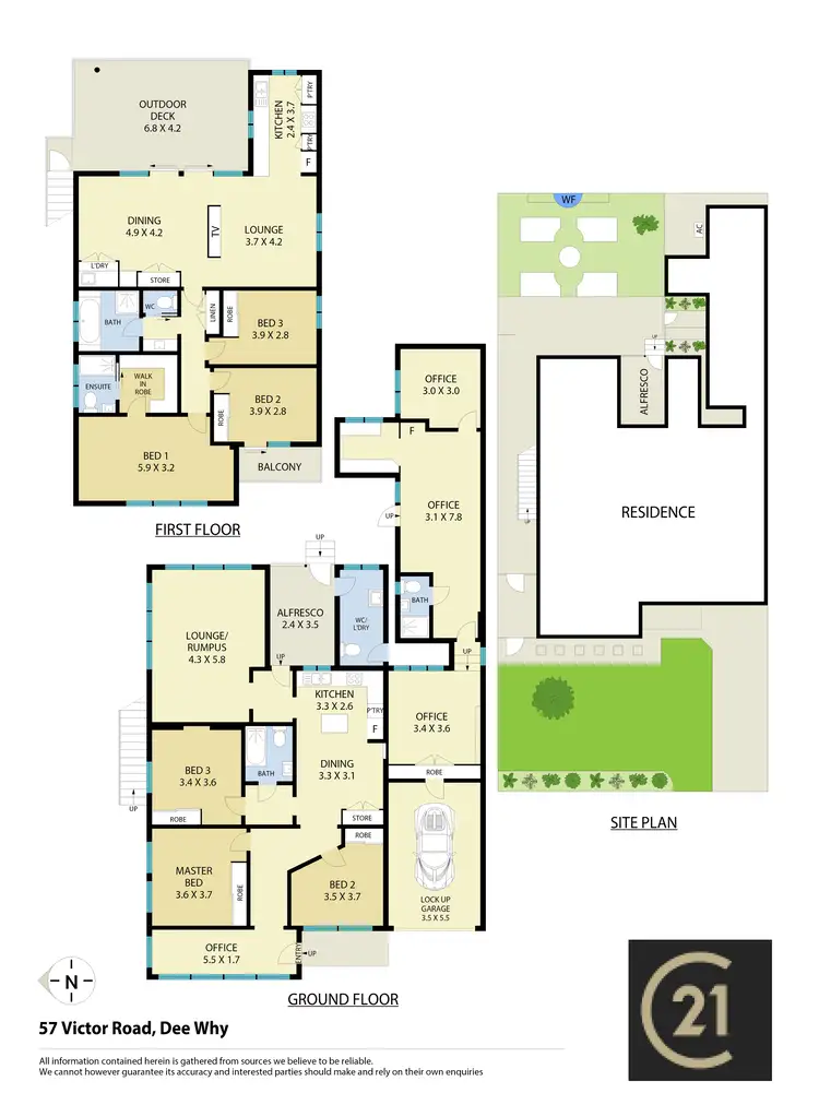 Floorplan of Homely house listing, 57 Victor Road, Dee Why NSW 2099