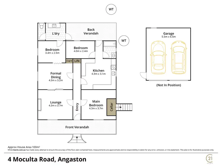 Floorplan of Homely rural property listing, 4 Moculta Road, Angaston SA 5353
