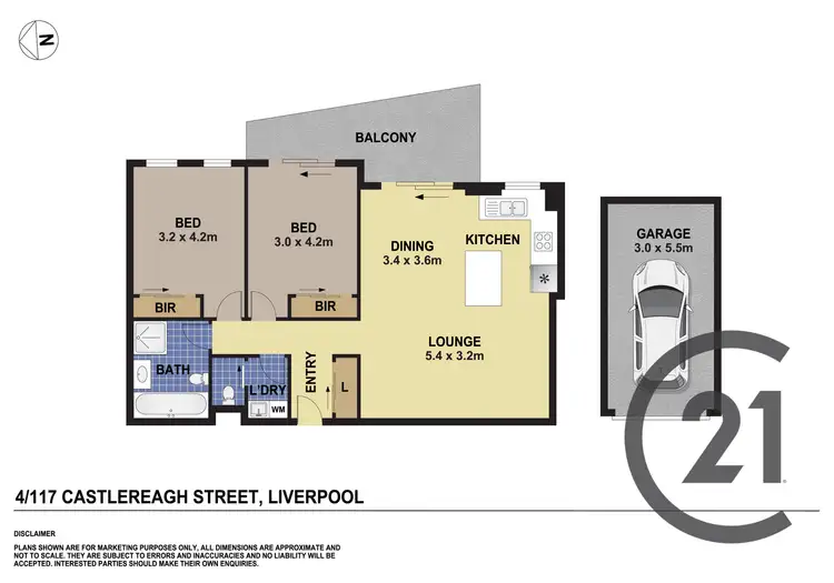 Floorplan of Homely apartment listing, 11/4-6 Lachlan Street, Liverpool NSW 2170