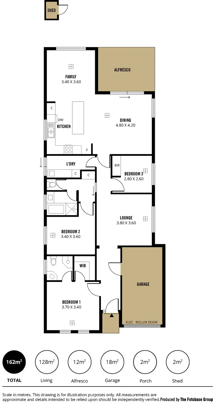 Floorplan of Homely house listing, 16 Orbit Court, Woodcroft SA 5162