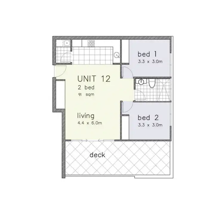 Floorplan of Homely apartment listing, 205/27 Fifth Street, Boolaroo NSW 2284