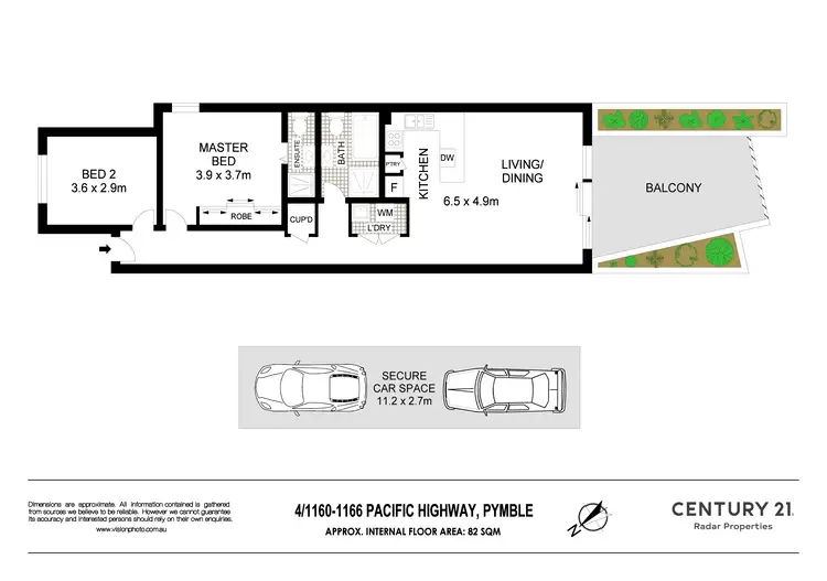 Floorplan of Homely unit listing, 4/1160-1166 Pacific Hwy, Pymble NSW 2073