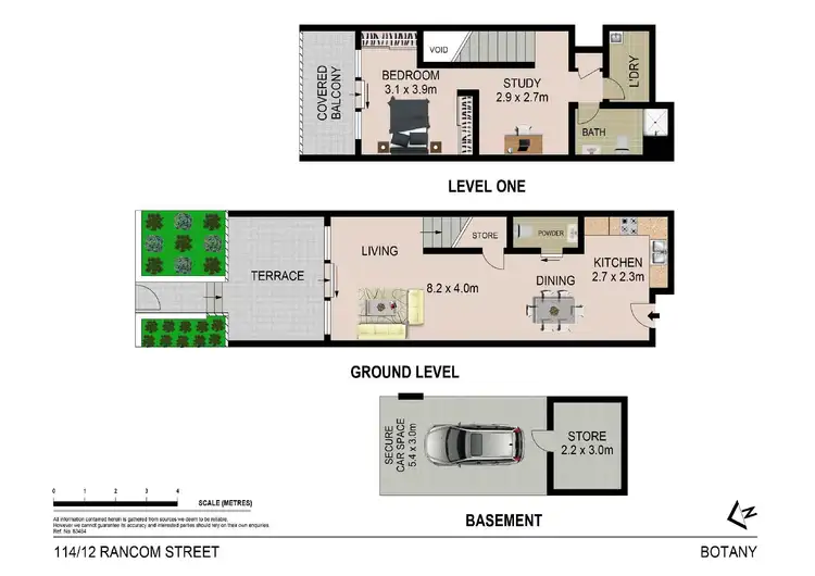 Floorplan of Homely unit listing, 114/12 Rancom Street, Botany NSW 2019