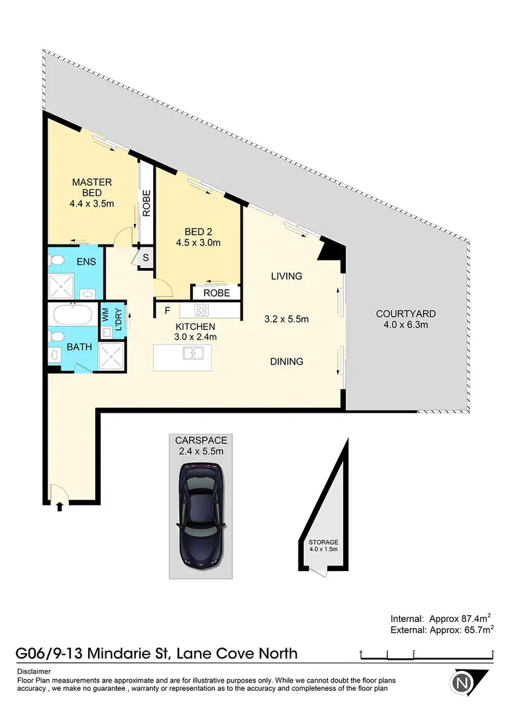 Floorplan of Homely apartment listing, G06/9-13 Mindarie Street, Lane Cove NSW 2066