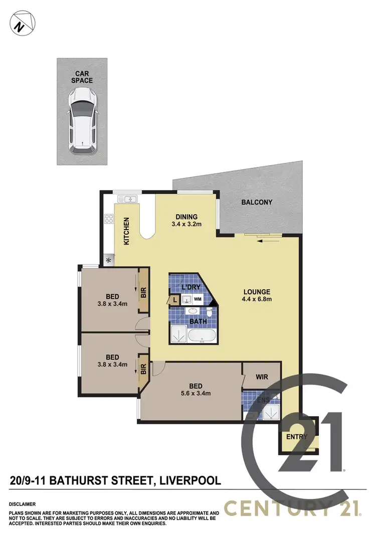 Floorplan of Homely apartment listing, 20/9-11 Bathurst Street, Liverpool NSW 2170