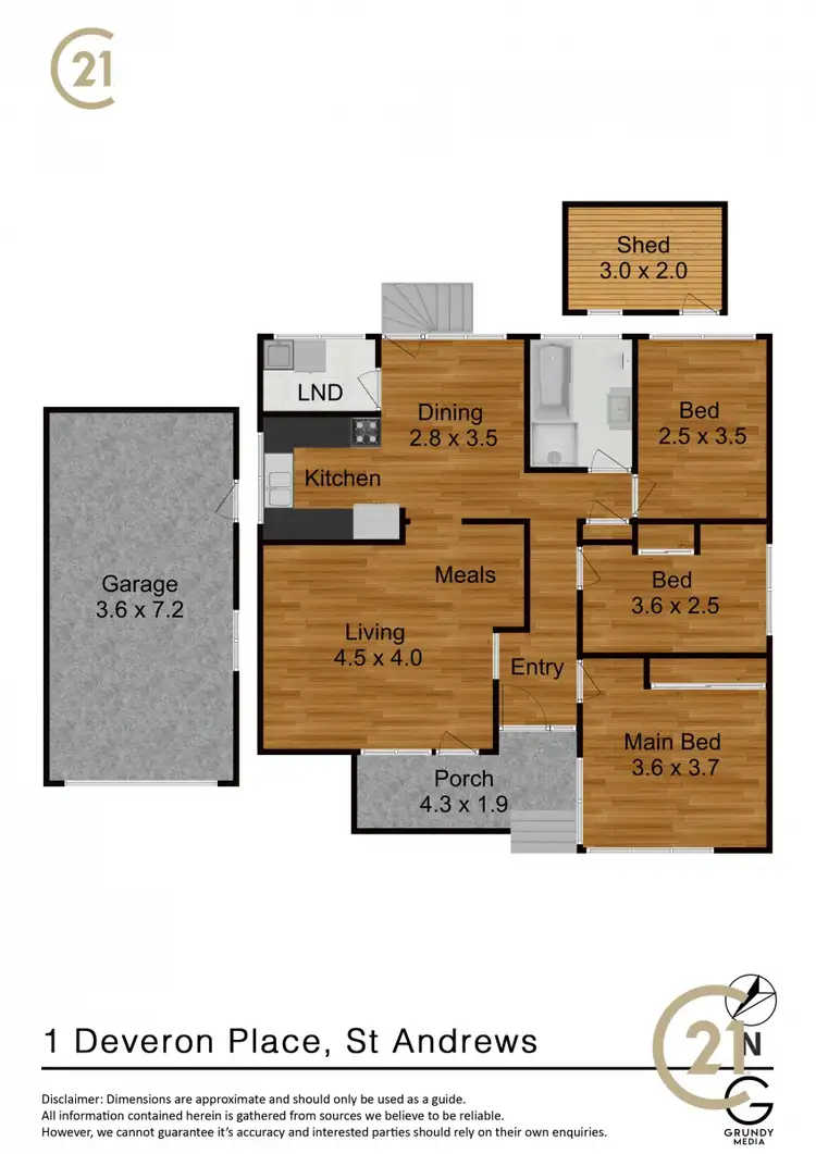 Floorplan of Homely house listing, 1 Deveron Place, St Andrews NSW 2566