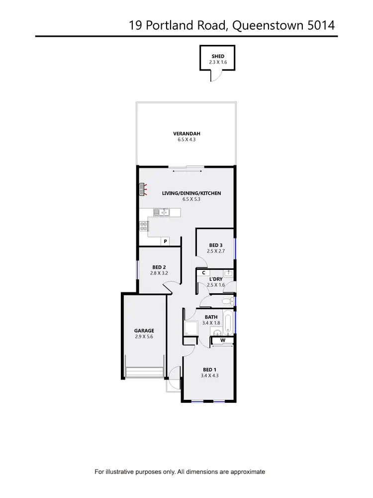 Floorplan of Homely house listing, 19 Portland Road, Queenstown SA 5014