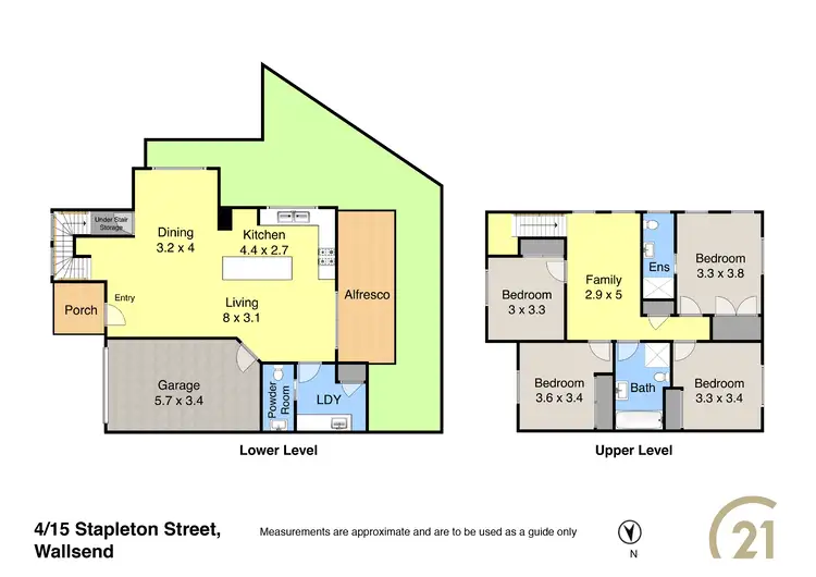 Floorplan of Homely townhouse listing, 4/15 Stapleton Street, Wallsend NSW 2287