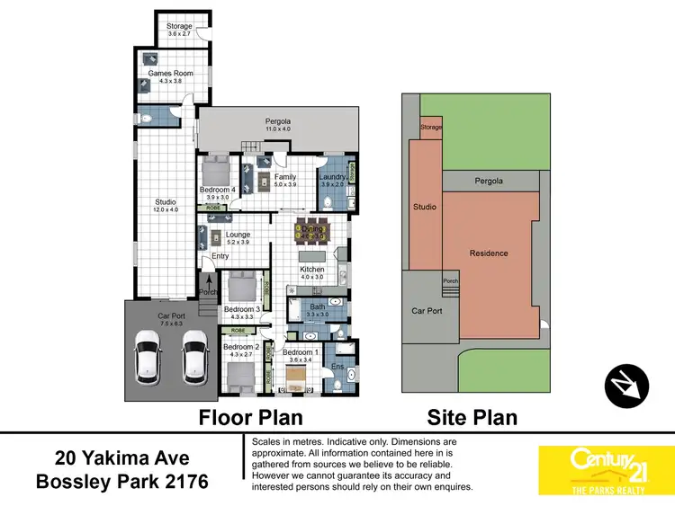 Floorplan of Homely house listing, 20 Yakima Ave, Bossley Park NSW 2176