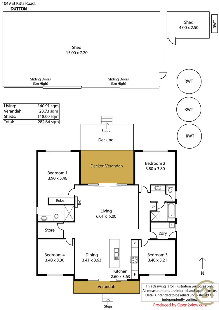 Floorplan of Homely rural property listing, 1049 St Kitts Rd, Dutton SA 5356