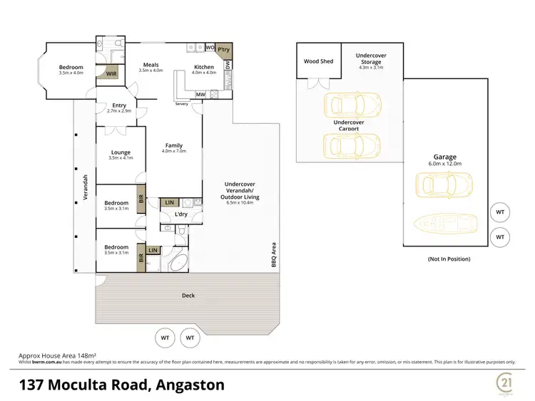 Floorplan of Homely rural property listing, 137 - 141 Moculta Road, Angaston SA 5353