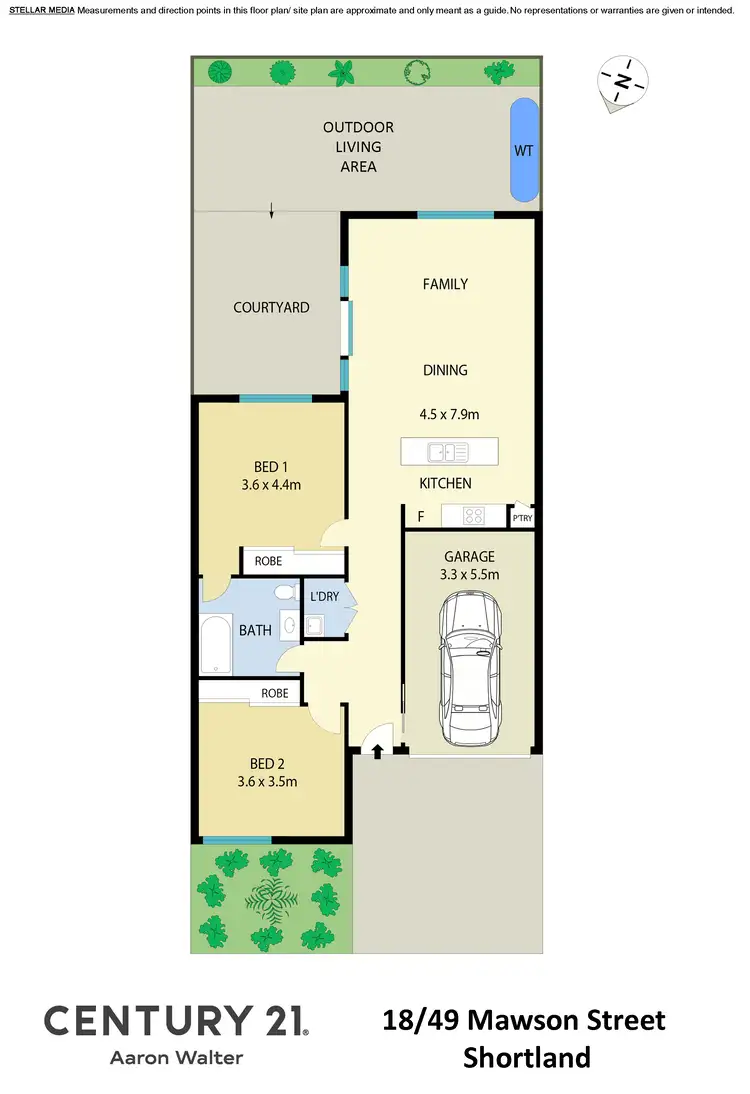 Floorplan of Homely villa listing, 18/49 Mawson Street, Shortland NSW 2307