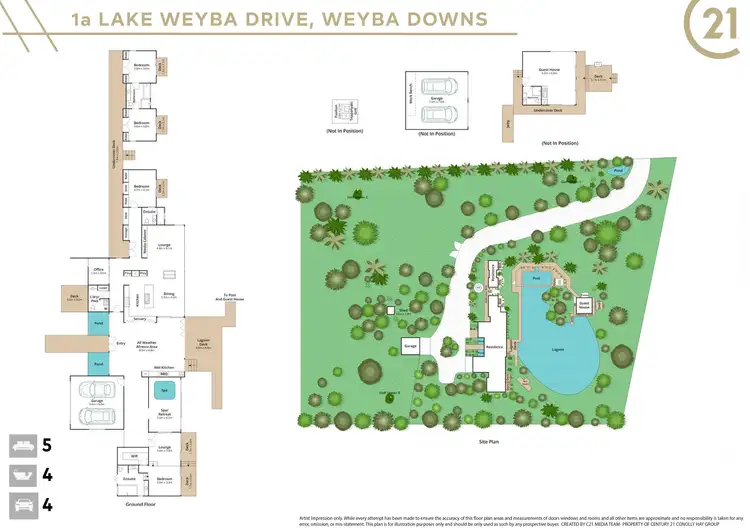Floorplan of Homely house listing, 1A Lake Weyba Drive, Weyba Downs QLD 4562