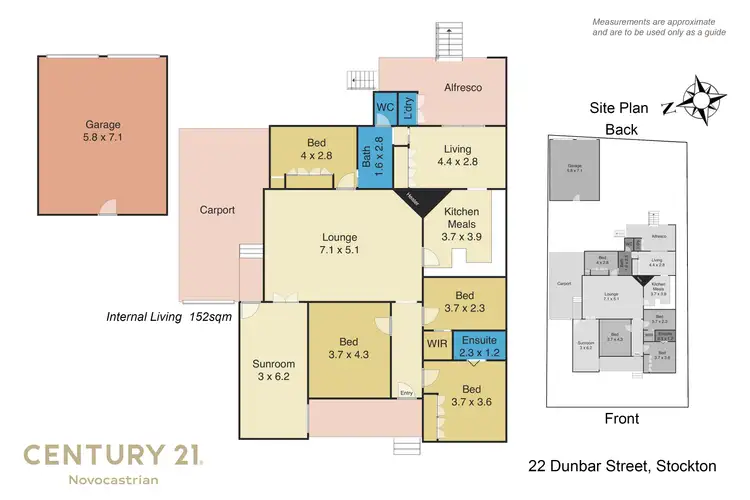 Floorplan of Homely house listing, 22 Dunbar Street, Stockton NSW 2295