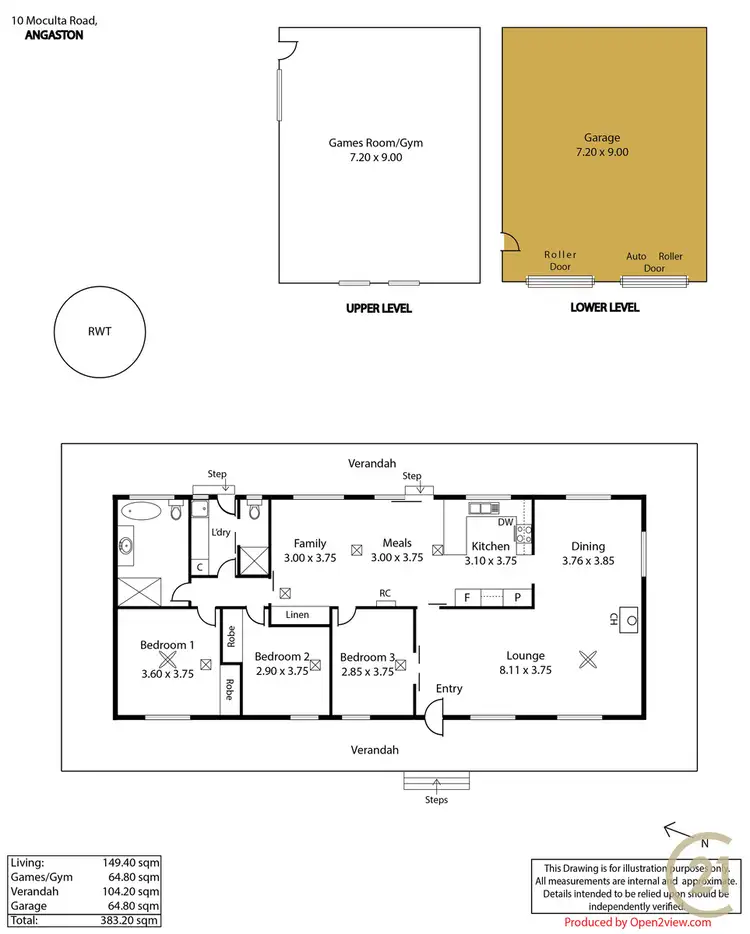Floorplan of Homely house listing, 10 Moculta Rd, Angaston SA 5353