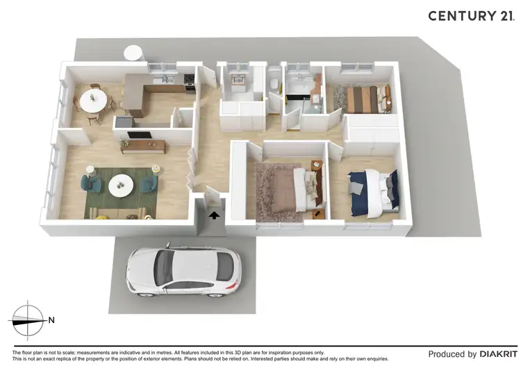 Floorplan of Homely house listing, 21 Shackell Street, Echuca VIC 3564