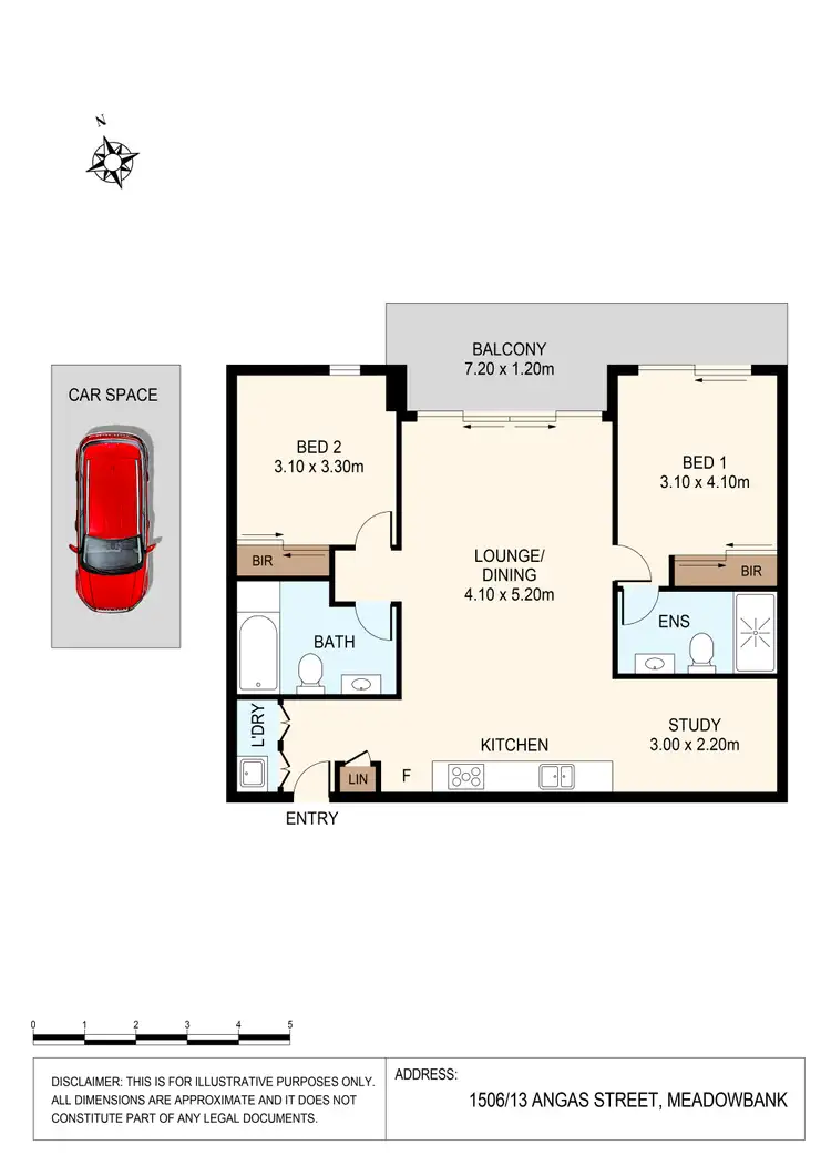 Floorplan of Homely apartment listing, 1506/13 Angas Street, Meadowbank NSW 2114