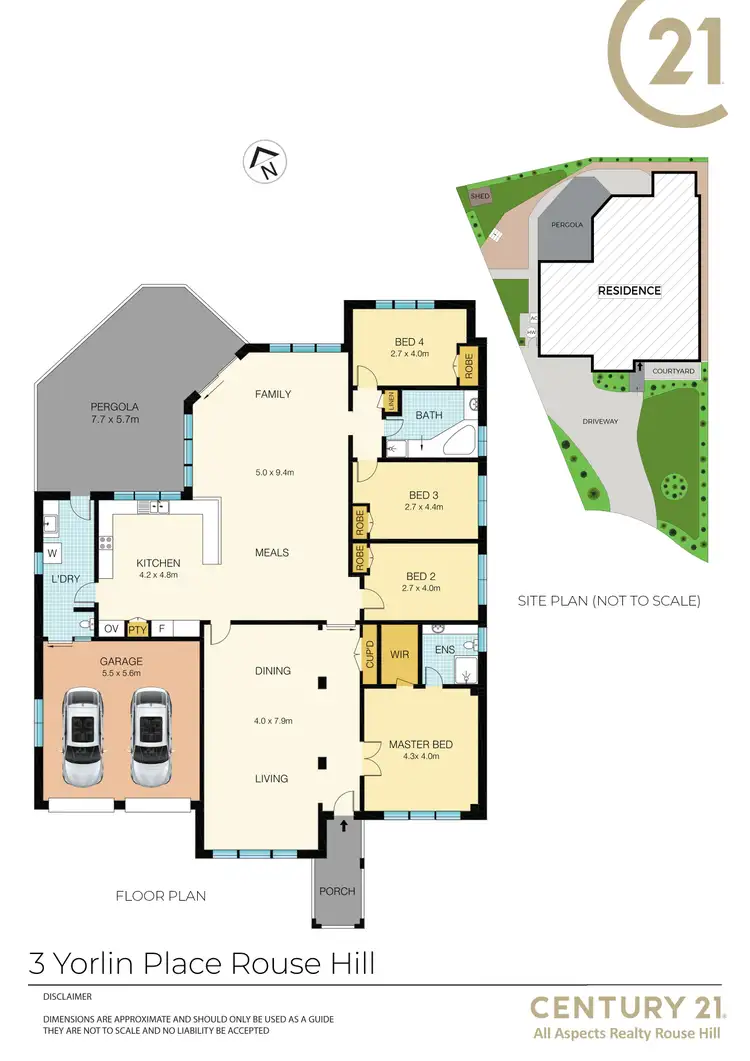 Floorplan of Homely house listing, 3 Yorlin Place, Rouse Hill NSW 2155