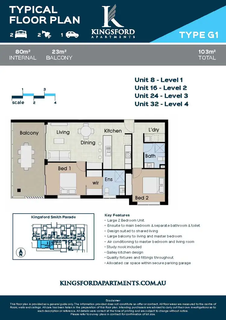 Floorplan of Homely unit listing, 24/57 Kingsford Smith Parade, Maroochydore QLD 4558
