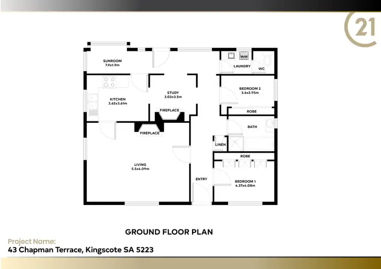 Floorplan of Homely house listing, 43 Chapman Terrace, Kingscote SA 5223