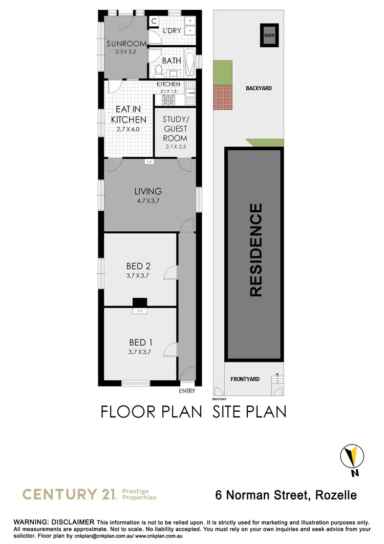 Floorplan of Homely house listing, 6 Norman Street, Rozelle NSW 2039
