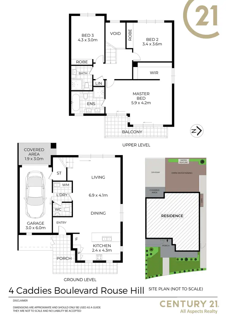 Floorplan of Homely house listing, 4 Caddies Boulevard, Rouse Hill NSW 2155
