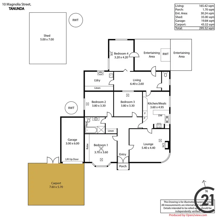 Floorplan of Homely rural property listing, 10 Magnolia Street, Tanunda SA 5352